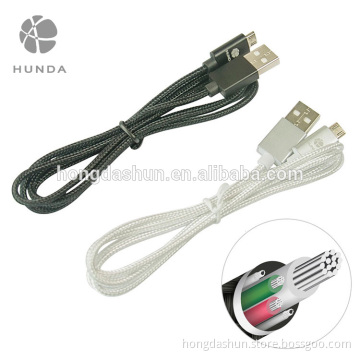 2-pack white metal housing 2.4a Micro usb fast charger android cable for Samsung Galaxi S5 Cellphone